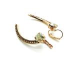 Mariana Earrings Brown & Honey Swarovski Crystals Madagascar Africa Coll. - Image 3