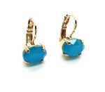Mariana Earrings Pretty Aqua Matt Swarovski Crystals My Treasures Coll.