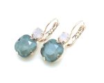 Mariana Earrings Rose Opal & Cr.Dk. Grey Swarovski Crystals My Treasures Coll.