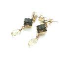 Earrings By Mariana Woman Drop Clear and Light Olive Swarovski Crystals - Image 3