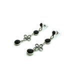 Mariana Earrings Flower Beautiful Black Swarovski Crystals My Treasures Coll. - Image 2