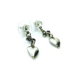 Mariana Earrings Beautiful Heart Shape & Crystal Silver On A Clear Day Inspiration Coll. - Image 3