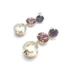 Mariana Earrings Drop Purple, Brown, Clear, Honey Austrian Crystals My Treasures Coll. - Image 2