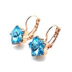 Mariana Earrings Beautiful Star Shape Aquamarine Austrian Crystals Desire Nirvana Coll. - Image 2