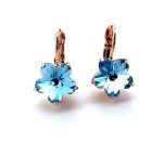 Mariana Earrings Beautiful Star Shape Aquamarine Austrian Crystals Desire Nirvana Coll.
