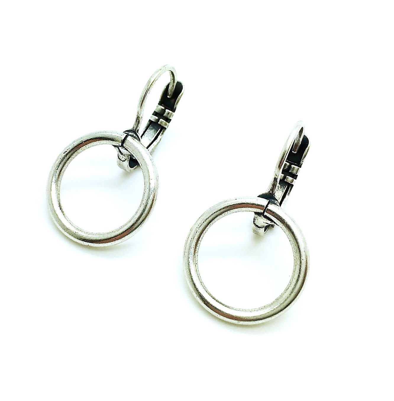 E-1836-SP6 (2) Earrings By Mariana Woman Beautiful Silver Round Shape Day Inspiration Coll. - Image 1