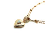 Mariana Pendant Locket Heart Shape White & Clear Austrian Crystals My Treasures Coll. - Image 2