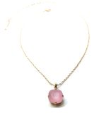 Mariana Pendant Necklace Pink Austrian Crystals My Treasures Coll.