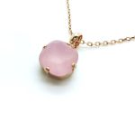 Mariana Pendant Necklace Pink Austrian Crystals My Treasures Coll. - Image 3