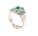 Mariana Ring Black Diamond & Blue Austrian Crystals Zanzibar Africa Coll. - Image 2
