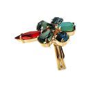 Mariana Ring Beautiful Denim blue, Light sapphire, Violet, Chrysolite Swarovski Crystal Gaea Odyssey Coll. - Image 2