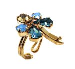 Mariana Ring Beautiful Indian Sapphire Austrian Crystals Rhapsody Odyssey Coll. - Image 3