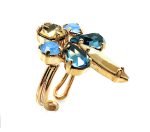 Mariana Ring Beautiful Indian Sapphire Austrian Crystals Rhapsody Odyssey Coll. - Image 2