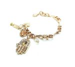 Mariana Bracelet Champagne Swarowski Crystal Hamsa On A Clear Day Icons Coll. - Image 3