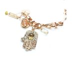 Mariana Bracelet Champagne Swarowski Crystal Hamsa On A Clear Day Icons Coll. - Image 2
