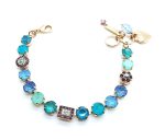 Mariana Bracelet Shades of Blue and Purple Swarovski Crystal Summer 2019 Special Coll.