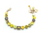 Mariana Bracelet Shades Of Yellow & Purple Austrian Crystals Summer 2019 Special Coll.
