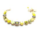 Mariana Bracelet Shades Of Yellow & Purple Austrian Crystals Summer 2019 Special Coll. - Image 2