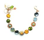 Mariana Bracelet Orange Blue and Green Austrian Crystals Summer 2019 Special Coll. - Image 3