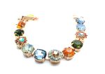 Mariana Bracelet Orange Blue and Green Austrian Crystals Summer 2019 Special Coll. - Image 2