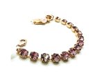 Bracelet By Mariana Woman Classy Antique Pink Swarovski Crystals - Image 2
