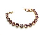 Bracelet By Mariana Woman Classy Antique Pink Swarovski Crystals