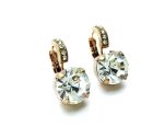 Mariana Earrings Round Clear Austrian Crystals My Treasures Coll. - Image 2