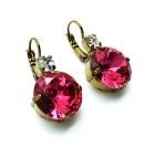 Mariana Earrings Special Red Swarovsky Crystals Magnolia Coll. - Image 2
