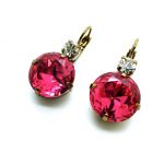 Mariana Earrings Special Red Swarovsky Crystals Magnolia Coll.