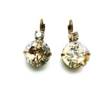 Mariana Earrings Beautiful Round Golden Shadow Swarovsky Crystals My Treasures Coll. - Image 3