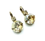 Mariana Earrings Beautiful Round Golden Shadow Swarovsky Crystals My Treasures Coll. - Image 2