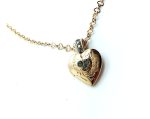 Mariana Pendant Necklace Heart Shape Locket Gray Swarovski Crystals Martini Cocktail Hour Coll. - Image 3