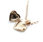 Necklace Pendant By Mariana Woman Locket Pearl Heart Shape and Swarovski Crystals - Image 2