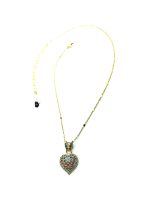 Mariana Necklace Pendant Turquoise Heart Shape Swarovski Crystal Kokomo Songbook Coll. - Image 2