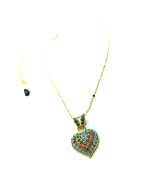 Mariana Necklace Pendant Turquoise Heart Shape Swarovski Crystal Kokomo Songbook Coll. - Image 3