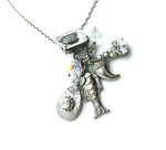 Mariana Pendant Necklace Fish & Emerald Shape Clear Swarovski Crystals On A Clear Day Inspiration Coll. - Image 2