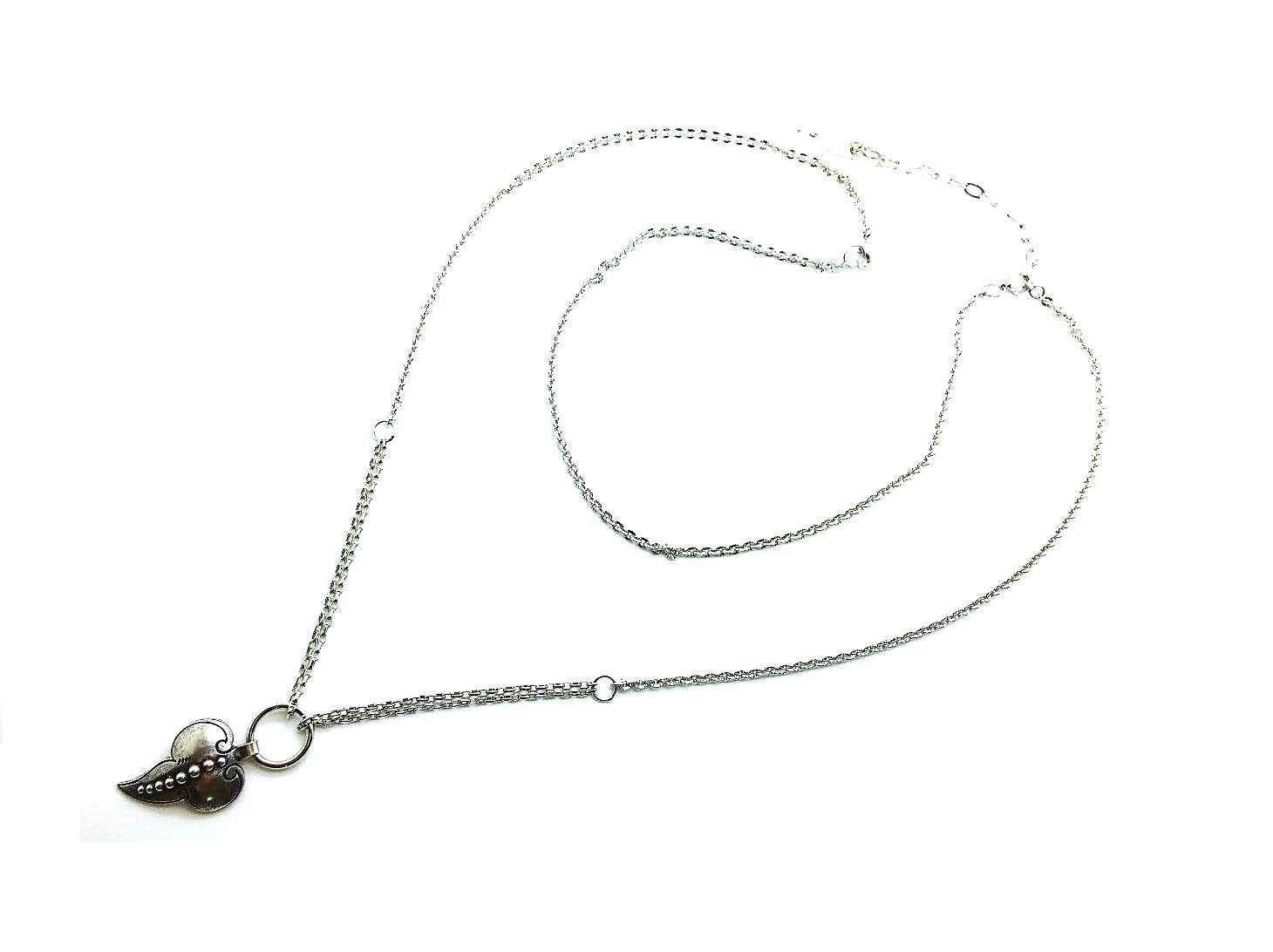 N-5583-SP (1) Mariana Necklace Pendant Silver Plated Beautuful Elephant Head shape - Image 1