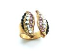Mariana Ring Pink,Black & Silver Swarovski Crystals Faith Inspiration Coll. - Image 2