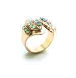 Mariana Ring Green & Opal Austrian Crystals Morning Glory East Meets West Coll. - Image 3