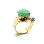 Mariana Ring Apple Green & Peridot Round Shape Swarovski Crystal Oasis Silk Road Coll.
