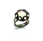 Mariana Ring Moon Stone and White Crystal Swarovski My Treasures Coll. - Image 2