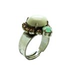 Mariana Ring Orchid Mineral & Pink,Apple Green Swarovski Crystals My Treasures coll. - Image 3