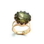 Ring By Mariana Woman beautiful Classy Round Green Swarovski Crystal - Image 3
