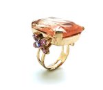 Mariana Ring Butterfly & Pink Rectangle Swarovski Crystals My Treasures Coll. - Image 3