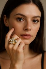 Ring By Mariana Woman Dazzling Marquise and Round Clear Swarovski Crystals - Image 3