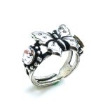 Mariana Ring Butterfly & Clear Swarovski Crystals On A Clear Day Inspiration Coll.