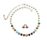 Mariana Jewelry Set Mineral Stones & Austrian Crystals Maasai Africa Coll. - Image 3
