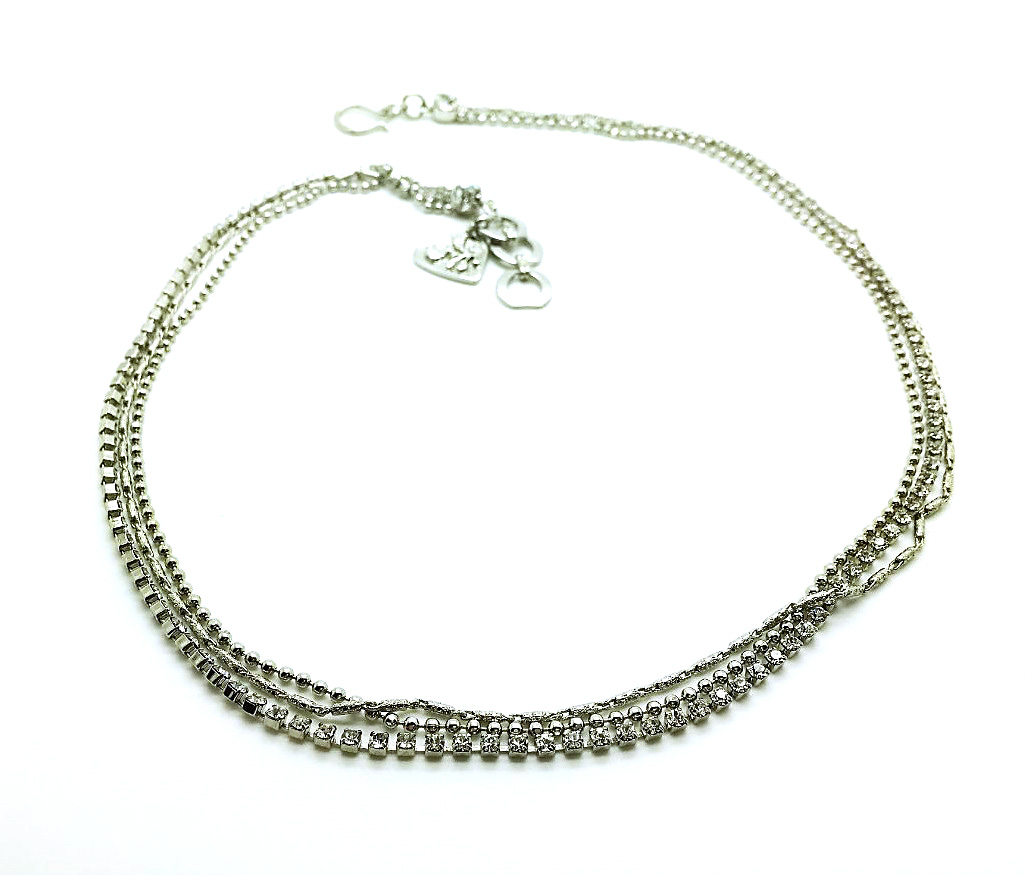 B-4330-3-001001-RO (3) Bracelet By Mariana On A Clear Day Inspiration Coll. Heart Shape & Clear Austrian Crystals - Image 1