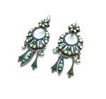 Mariana Earrings Chandelier Swarovski Crystal Exotic Amber Dancing the night away Coll.