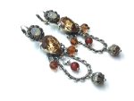 Mariana Earrings Brown Chandelier Crystal Swarovski Romance Dancing The Night Away Coll. - Image 3